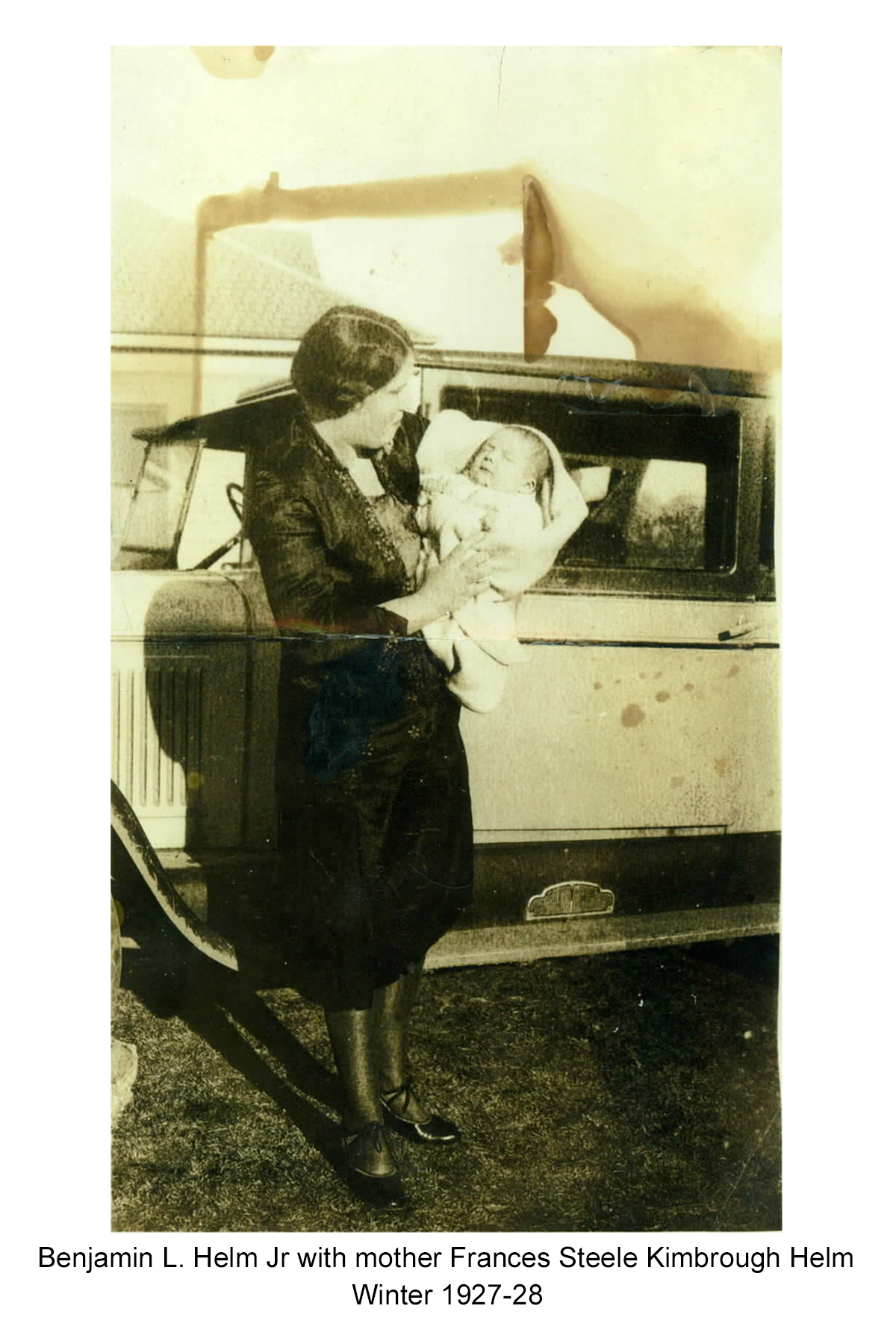 Ben Helm Jr with mother 1927